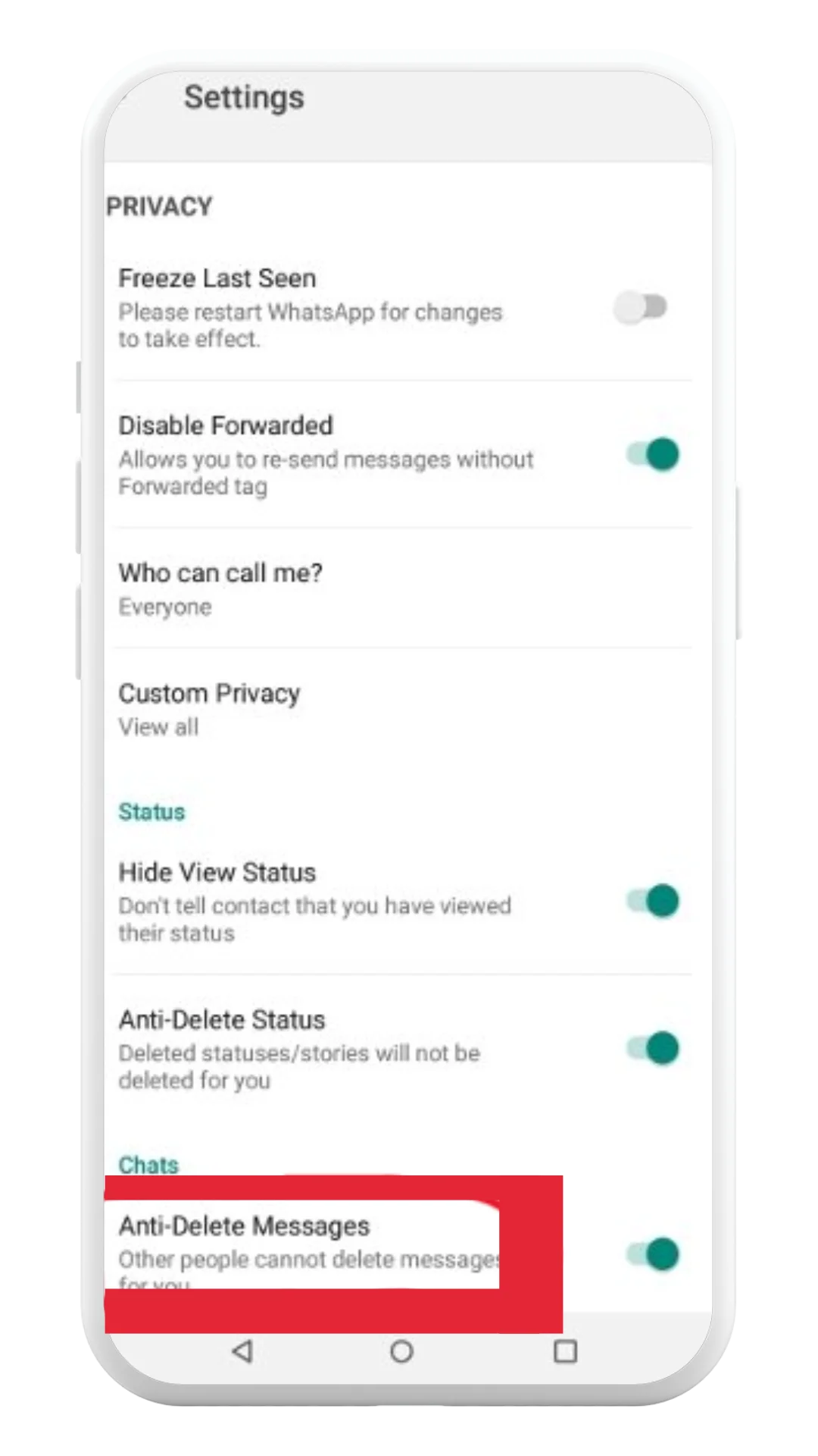 Anti-Delete Messages