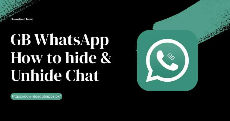 GB WhatsApp How to Hide & Unhide Chat